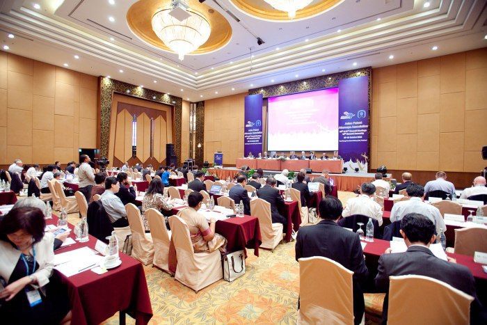 Elegant ballroom corporate event